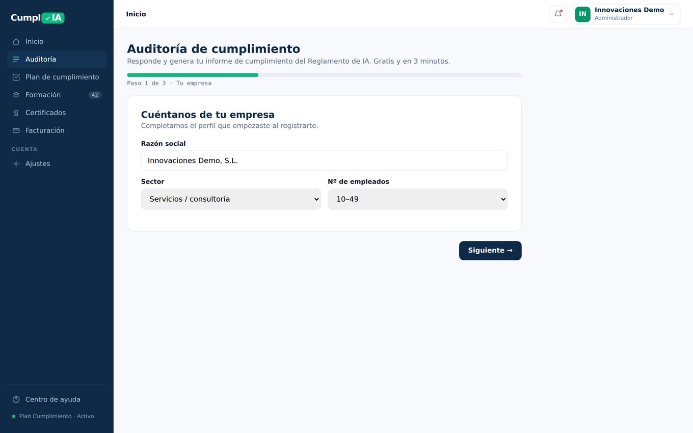 Auditoría de cumplimiento en la plataforma CumplIA